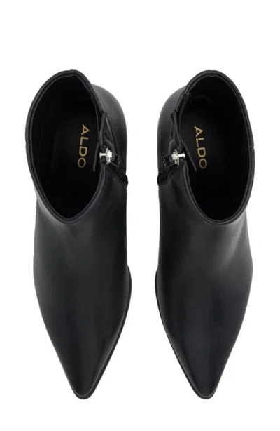 Aldo Emmalie Pointed Toe Kitten Heel Bootie In Black