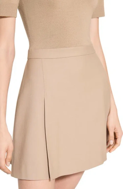 Theory Short Sleeve Mixed Media Minidress In Multi