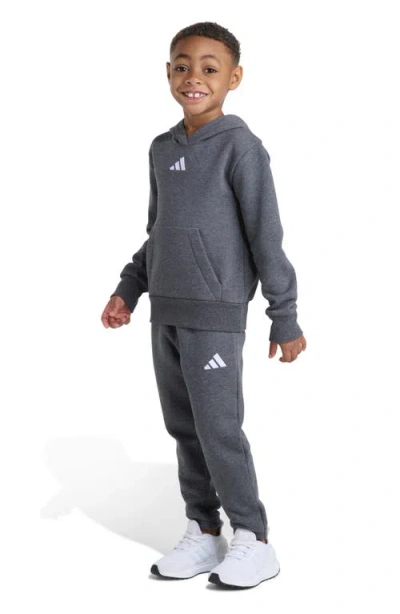 Adidas Originals Adidas Kids' Fleece Hoodie & Sweatpants Set In Gray