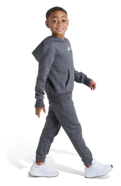 Adidas Originals Adidas Kids' Fleece Hoodie & Sweatpants Set In Gray