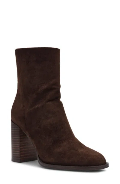 Steve Madden Obsession Block-heel Booties In Brown