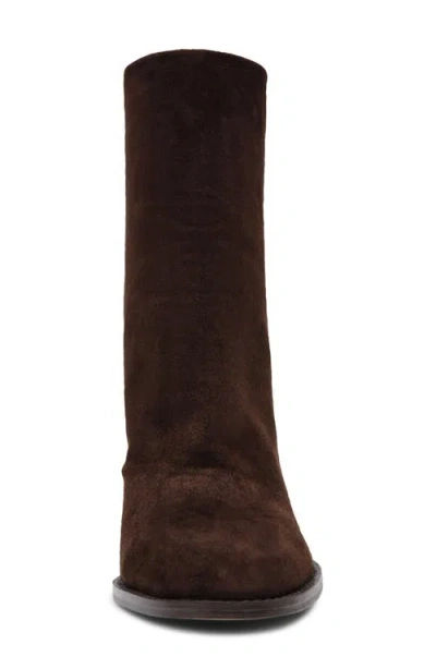 Steve Madden Obsession Block-heel Booties In Brown