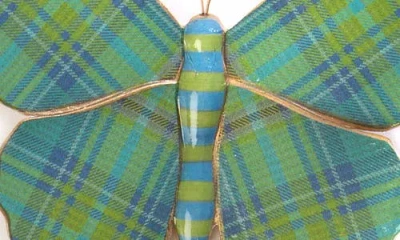 Mackenzie-childs Mackenzie Childs Set Of 3 Assorted Field Butterfly Wall Decor In Multi