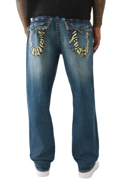 True Religion Men's Bobby Painted Flap Baggy Jeans In Blue