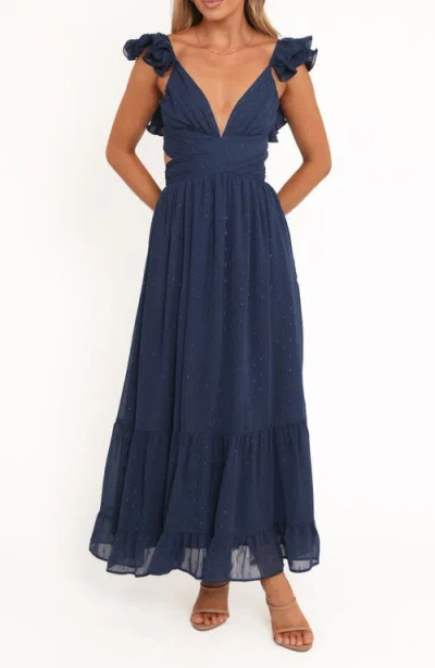 Petal And Pup Petal & Pup Harmony Floral Maxi Dress In Blue