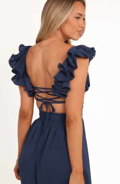 Petal And Pup Petal & Pup Harmony Floral Maxi Dress In Blue