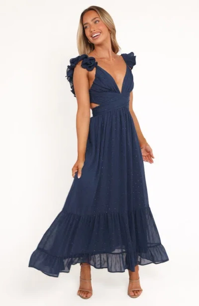 Petal And Pup Petal & Pup Harmony Floral Maxi Dress In Blue