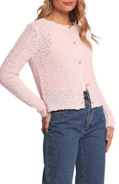 Petal And Pup Petal & Pup Ally Textured Cardigan In Pink