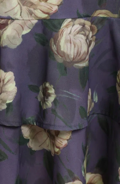 Petal And Pup Petal & Pup Lillee Floral Tiered Maxi Dress In Blue