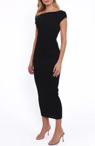 Petal And Pup Petal & Pup Spencer Off The Shoulder Body-con Dress In Black