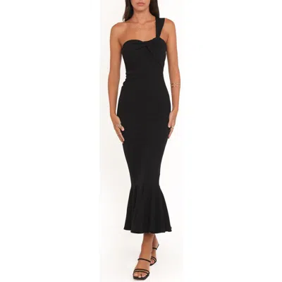 Petal And Pup Petal & Pup Sasha One-shoulder Maxi Dress In Black