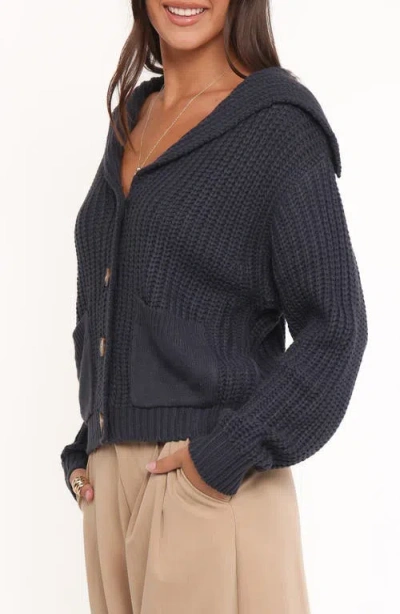 Petal And Pup Petal & Pup Amelia Sailor Collar Cardigan In Blue