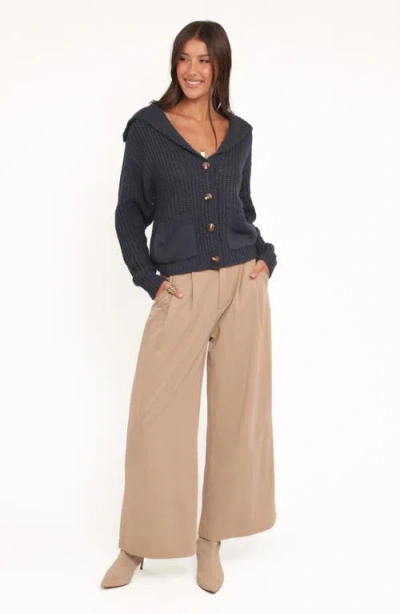 Petal And Pup Petal & Pup Amelia Sailor Collar Cardigan In Blue