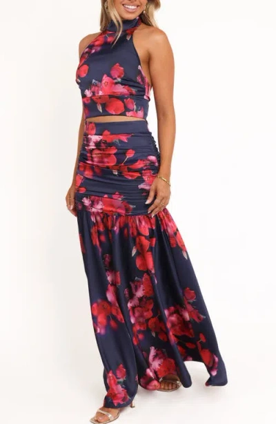Petal And Pup Petal & Pup Freda Floral Halter Top & Maxi Skirt Set In Multi