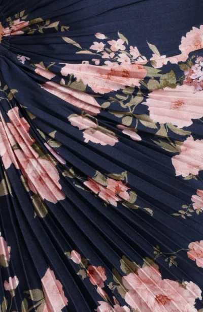 Petal And Pup Petal & Pup Kleo Pleated One-shoulder Maxi Dress In Blue