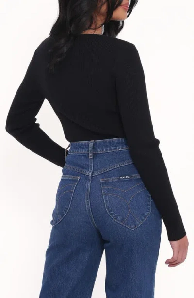 Petal And Pup Petal & Pup Cooper Rib Sweater In Black