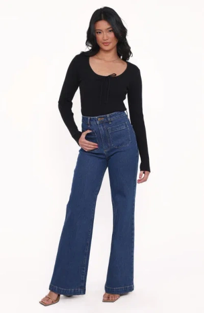 Petal And Pup Petal & Pup Cooper Rib Sweater In Black