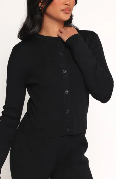 Petal And Pup Petal & Pup Elliott Knit Cardigan & Pants Set In Black