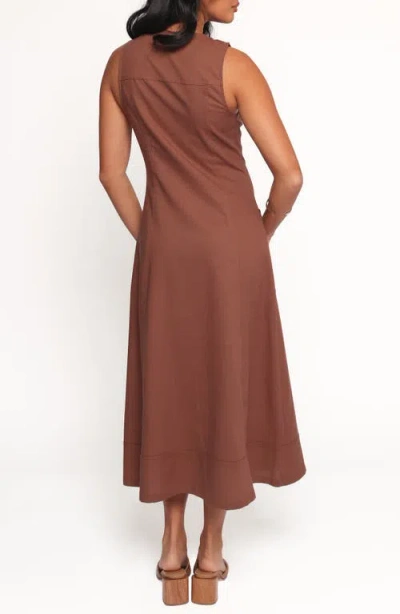 Petal And Pup Petal & Pup Kingsley Sleeveless Dress In Brown