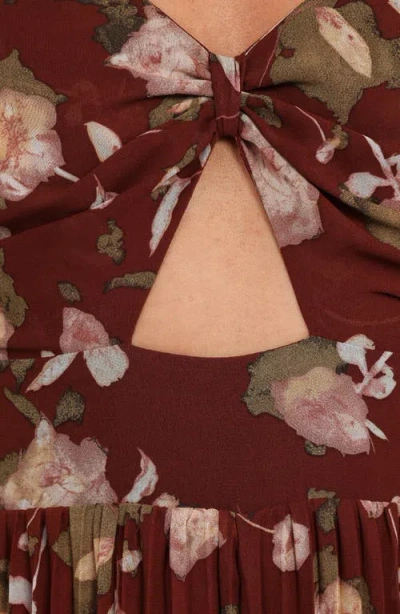 Petal And Pup Petal & Pup Floral Wide Leg Jumpsuit In Brown