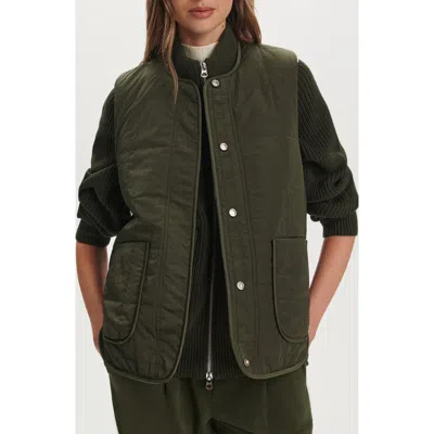 Varley Audrea Reversible Gilet Vest In Green