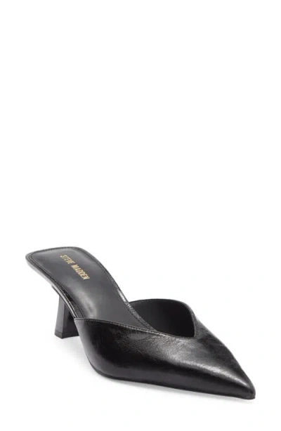 Steve Madden Mod Pointed Toe Mule Pump In Black