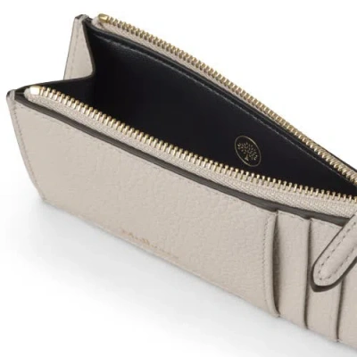Mulberry Continental Zipped Long Card Holder Chalk In Neutral