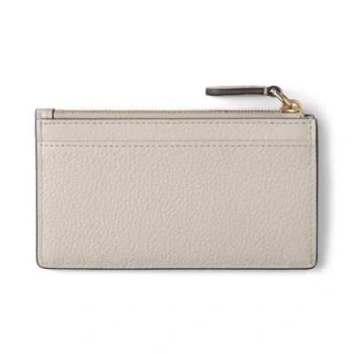Mulberry Continental Zipped Long Card Holder Chalk In Neutral