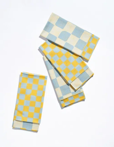 Tortuga Forma Double Sided Dinner Napkin Set In Sky At Urban Outfitters In Multi