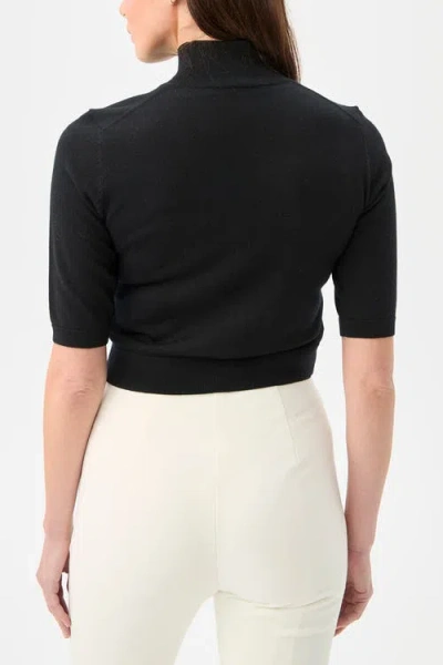 Trina Turk Mali Mock Neck In Black