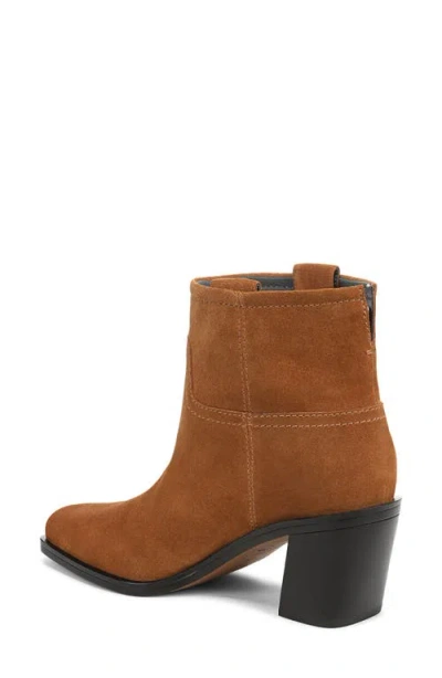 Franco Sarto Women's Ivanna Square Toe Pull On Short Boots In Brown