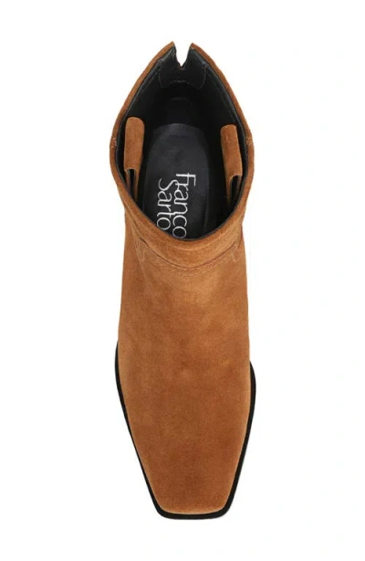 Franco Sarto Women's Ivanna Square Toe Pull On Short Boots In Brown