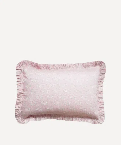 Coco & Wolf Capel Pink Frill Edge Pillowcase In Pink