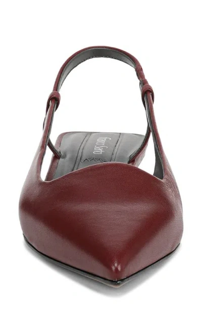 Franco Sarto Women's Palmira Pointed Toe Slingback Pumps In Burgundy