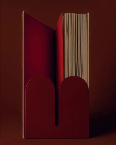 Tortuga Forma Dumbo Bookend Pair Colorful Series In Red