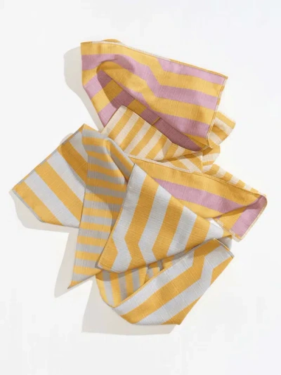 Tortuga Forma Quiet Season Dinner Napkin Set In Mariposa At Urban Outfitters In Orange