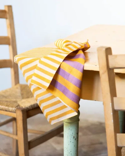 Tortuga Forma Quiet Season Dinner Napkin Set In Mariposa At Urban Outfitters In Orange