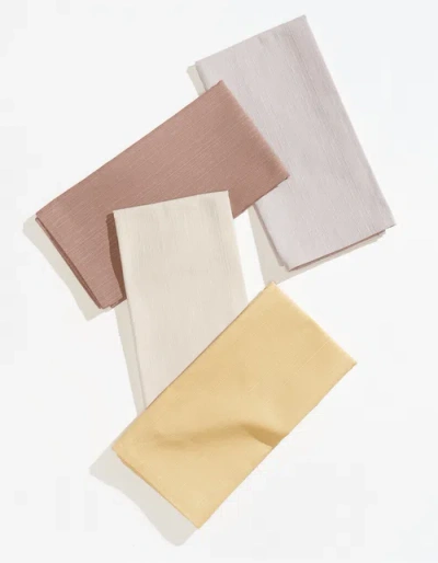 Tortuga Forma Sabi Formal Dinner Napkins Mixed Set Of 4 In Multi