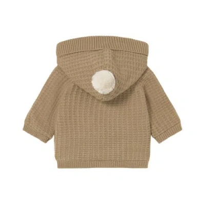 Mayoral Lined Knit Cardigan In Brown