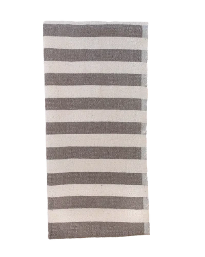 Kd Weave Stripe Hand Towel In Gray