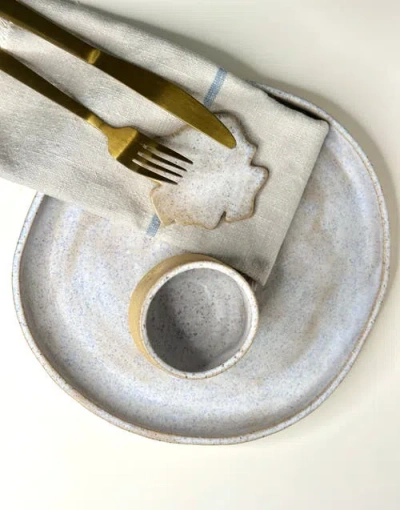 Mikkarbo Ocean Sand Plate Large In Gray