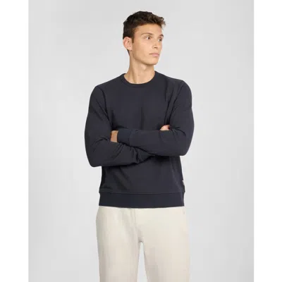 Onia Terry Crewneck Sweater In Blue