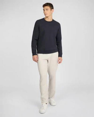 Onia Terry Crewneck Sweater In Blue