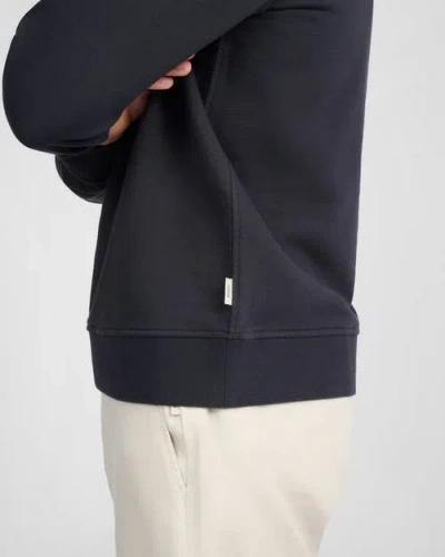 Onia Terry Crewneck Sweater In Blue