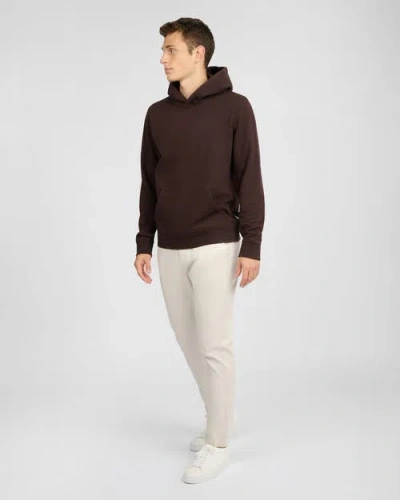 Onia Terry Pullover Hoodie Dark Java In Brown