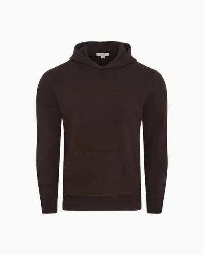 Onia Terry Pullover Hoodie Dark Java In Brown