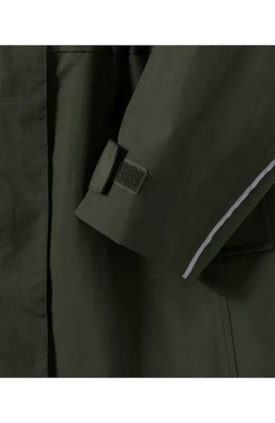 Lands' End Squall Hooded Waterproof Raincoat In Green