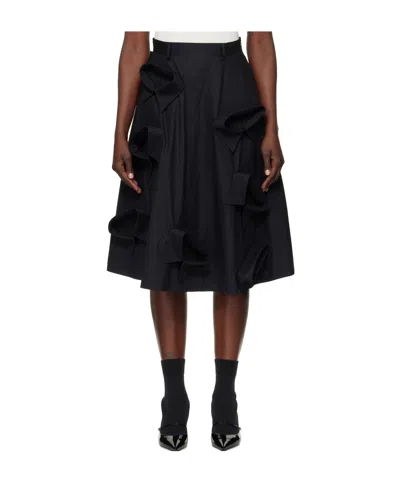 Moschino Skirt Knee Length A-line Silhouette In Black