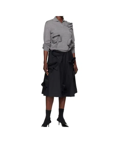 Moschino Skirt Knee Length A-line Silhouette In Black