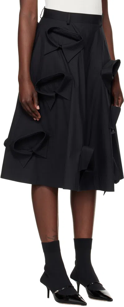 Moschino Skirt Knee Length A-line Silhouette In Black